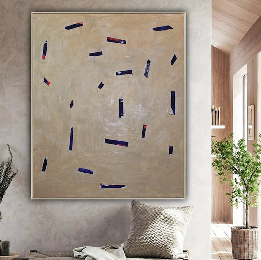 Richter Original Abstract Oil Painting On Canvas 120x100x4cm ‘in the middle of it ‘