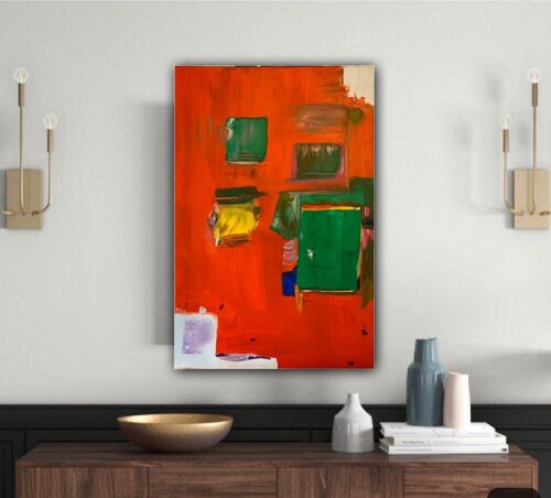 Hans Hofmann 1880-1996 Rate Abstract Oil Painting On Canvas 76x50cm Mecca I Tate study