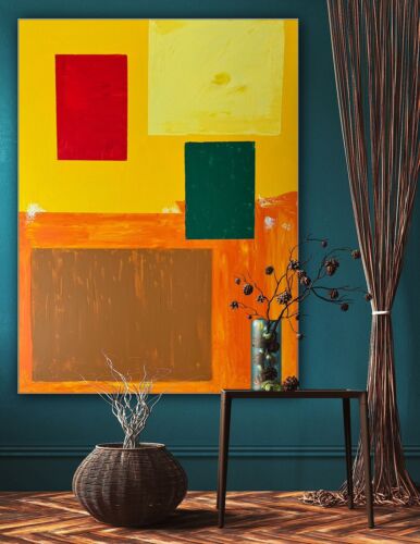 Hans Hofmann 1880-1996 Rate Abstract Oil Painting On Canvas 121x92cm Moonlit study