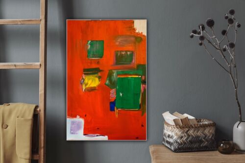 Hans Hofmann 1880-1996 Rate Abstract Oil Painting On Canvas 76x50cm Mecca I Tate study
