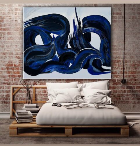 Richter Original Abstract Oil Painting On Canvas 120x100x4cm Seaside Escape I