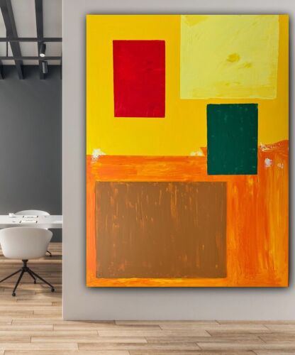 Hans Hofmann 1880-1996 Rate Abstract Oil Painting On Canvas 121x92cm Moonlit study