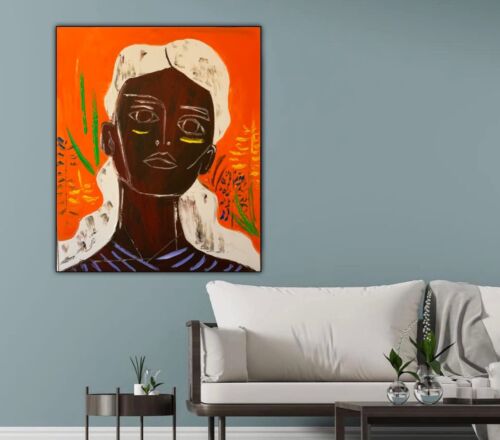 Gauguin Famous Abstract Oil Painting On 1.8cm Canvas 50x60cm African Woman Art portrait