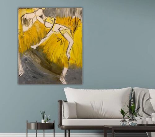 Edgar Degas Style Abstract Oil Painting On Canvas 50x60cm ‘Dancers On The Pole’ music