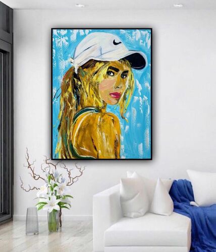 Oka Contemporary Abstract Original Oil Painting On 90x70cm Canvas Dream Girl portrait
