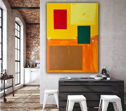 Hans Hofmann 1880-1996 Rate Abstract Oil Painting On Canvas 121x92cm Moonlit study