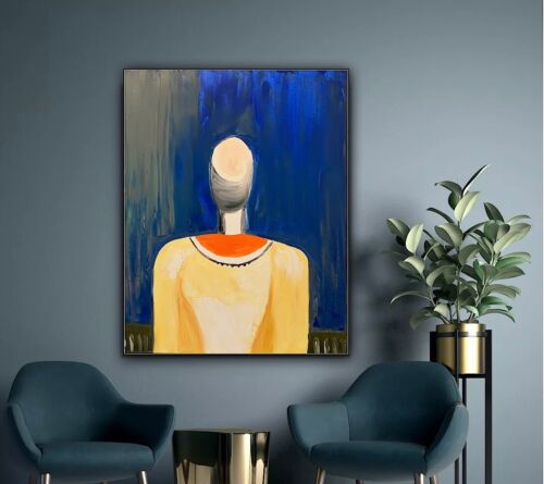 Richter Original Abstract Oil Painting On Canvas 50x40cm Fashion Queen Modern