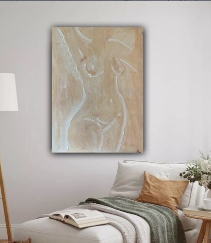 Oka Design Contemporary Abstract Original Oil Painting On 80x60cm Canvas Nude