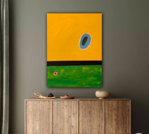 Joan Miro Lark’s Wing Abstract Oil Painting On Canvas 80x60cm Ready To Hang study