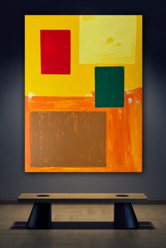Hans Hofmann 1880-1996 Rate Abstract Oil Painting On Canvas 121x92cm Moonlit study