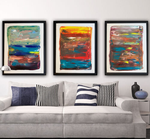 Rothko Style Original Oil painting On Canvas 50x40cm Botanical in Oka Painting 1