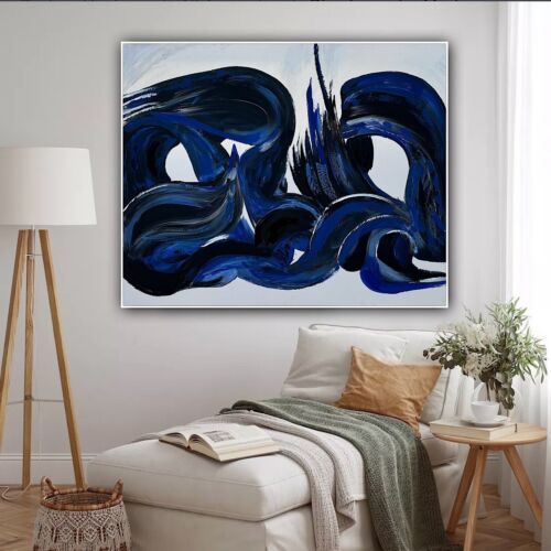 Richter Original Abstract Oil Painting On Canvas 120x100x4cm Seaside Escape I
