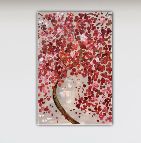 Van Gogh style Cherry blossom Original Abstract Oil Painting On Canvas 76x50cm