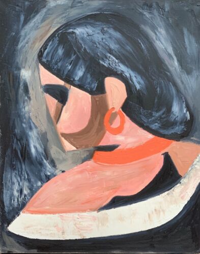 Original Abstract Oil Painting On Canvas 50x40cm Francis Picabia study