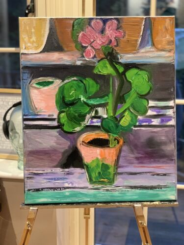 Henri Matisse Abstract Original Oil Painting On Canvas 50x60cm Pot Of Geraniums study floral