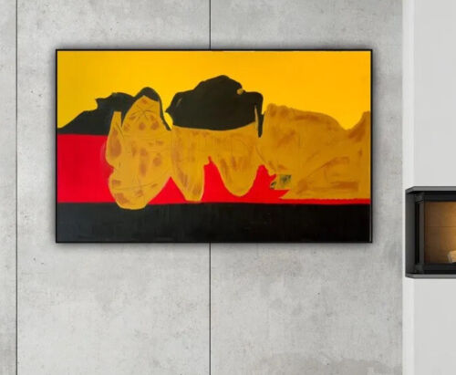 Robert Motherwell Abstract Style XLarge Oil Painting On Canvas 122X 76cm Tate study