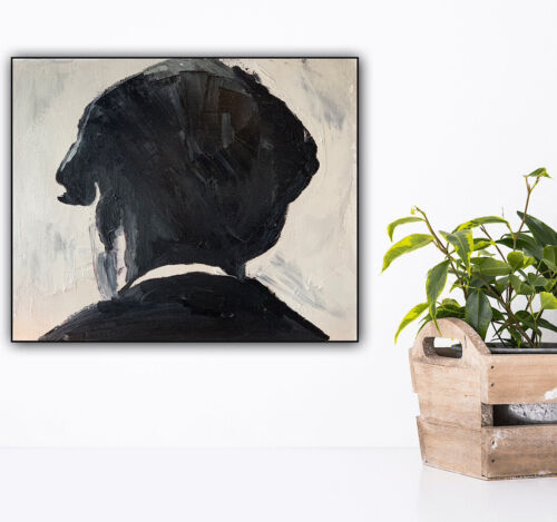 Tommy Shelby Original abstract Oil Painting On Canvas 25cmX 30Cm Peaky Blinders