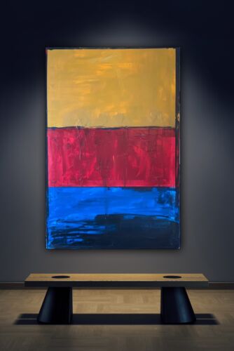 Rothko style Original Abstract Oil Painting On Canvas 76x52cm Seaside Colour II