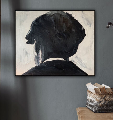 Tommy Shelby Original abstract Oil Painting On Canvas 25cmX 30Cm Peaky Blinders