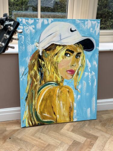Oka Contemporary Abstract Original Oil Painting On 90x70cm Canvas Dream Girl portrait