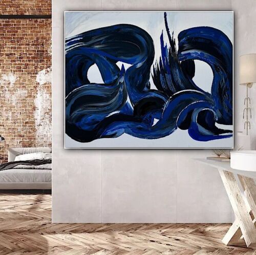 Richter Original Abstract Oil Painting On Canvas 120x100x4cm Seaside Escape I