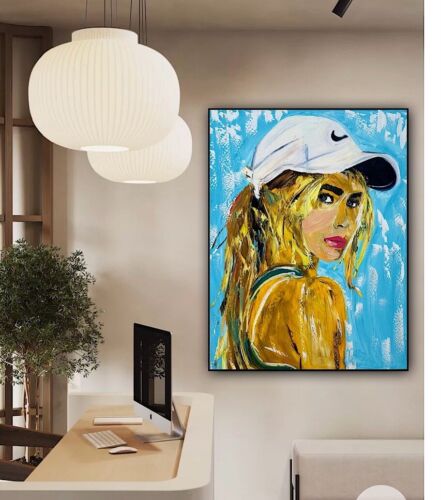 Oka Contemporary Abstract Original Oil Painting On 90x70cm Canvas Dream Girl portrait