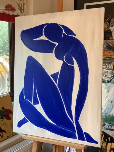 Abstract Oil Painting On Canvas Size 92 X 72cm Blue Nude II Henri Matisse Tate
