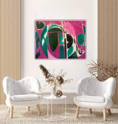 Lee Krasner Abstract Oil Painting On Canvas Size 84X 61cm ‘Palingenesis’ In Oka study