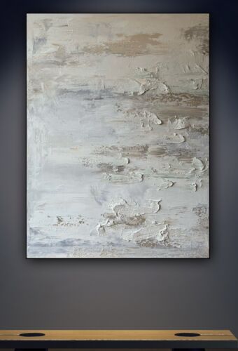 Richter StyLe Abstract Original Oil Painting On Canvas 80x60cm Textured Dessert