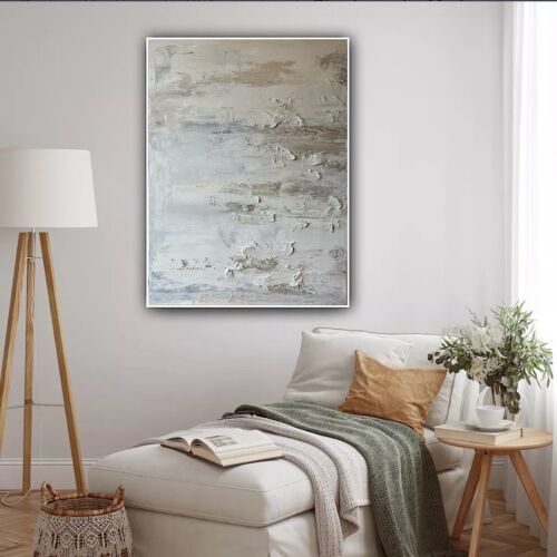 Richter StyLe Abstract Original Oil Painting On Canvas 80x60cm Textured Dessert