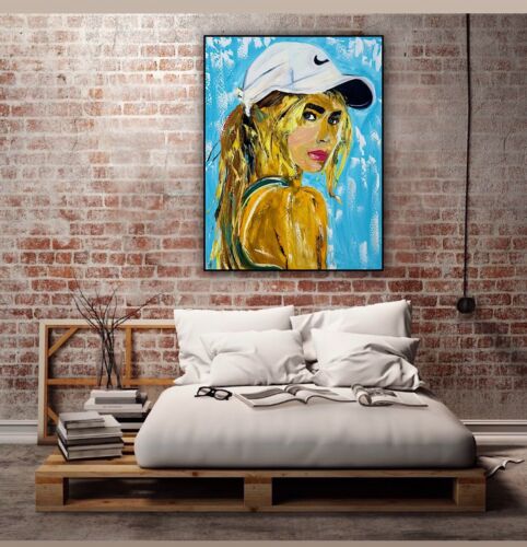 Oka Contemporary Abstract Original Oil Painting On 90x70cm Canvas Dream Girl portrait