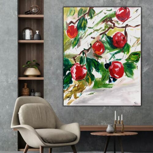 Richter Impressionist Style Original Oil Painting 76x60xm Apples In Bloom II Oka floral