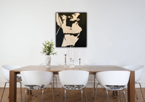 Abstract Original Oil Painting On Canvas 60X 50 Cm Large Freddie MercUry Queen