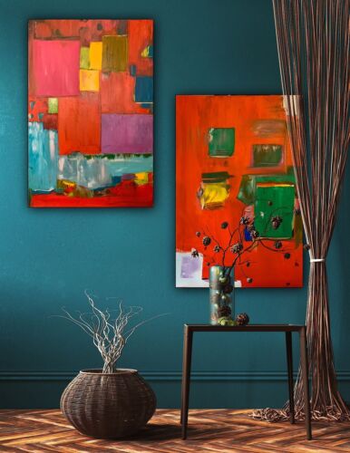 Hans Hofmann 1880-1996 Rate Abstract Oil Painting On Canvas 76x50cm Mecca I Tate study