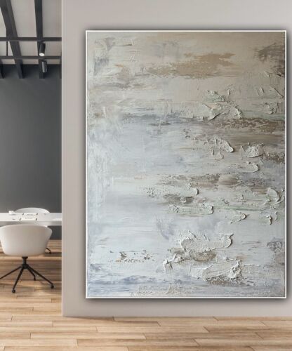 Richter StyLe Abstract Original Oil Painting On Canvas 80x60cm Textured Dessert