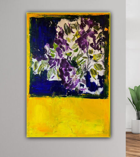 Rothko style Abstract Impressionist Original Oil Painting 90X60cm Window Blossom