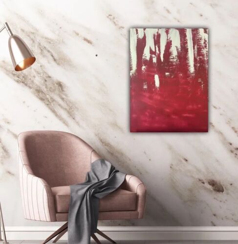 Large Original Mark Rothko Style Oil Painting On Wood Size 50cmX60 Cm In Harrods