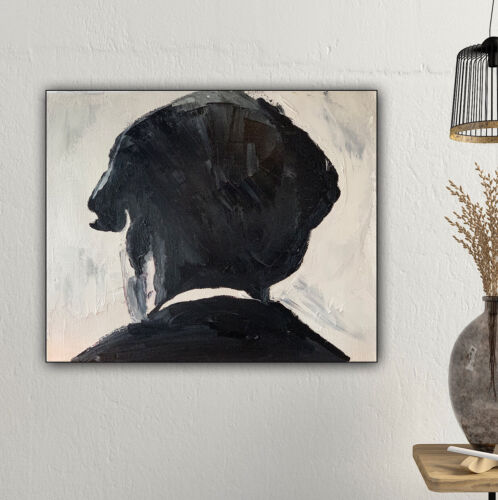 Tommy Shelby Original abstract Oil Painting On Canvas 25cmX 30Cm Peaky Blinders