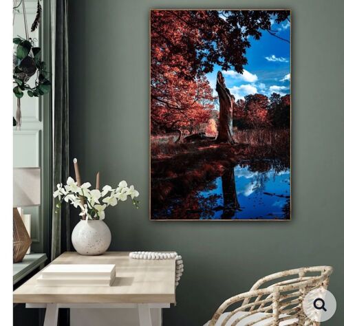 Large Abstract limited print On 81 x 55cm canvas City Scroll London Free postage
