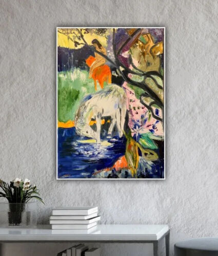 Paul Gauguin Impressionist Style Oil Painting On Canvas 84X60cm White Horse 1899 study