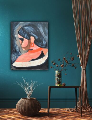 Original Abstract Oil Painting On Canvas 50x40cm Francis Picabia study
