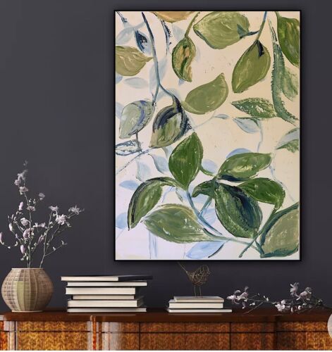 Impressionist Style Original Oil painting On Canvas 62x45cm Botanical Spring Oka floral