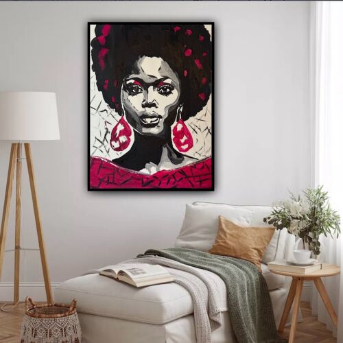 Oka Contemporary Abstract Original Oil Painting 60x45cm Shades Of Grace Woman portrait