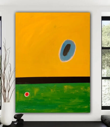 Joan Miro Lark’s Wing Abstract Oil Painting On Canvas 80x60cm Ready To Hang study