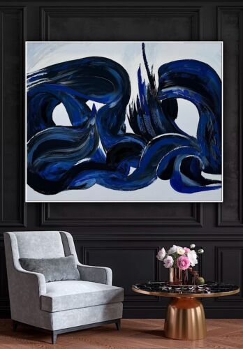Richter Original Abstract Oil Painting On Canvas 120x100x4cm Seaside Escape I
