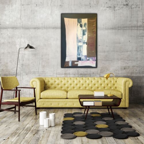 Original Abstract Oil Painting On Canvas, Size 60X90cm In Oka Magazine Richter