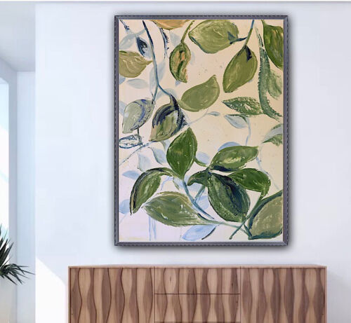 Impressionist Style Original Oil painting On Canvas 62x45cm Botanical Spring Oka floral