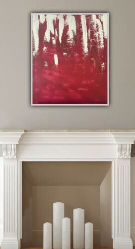 Large Original Mark Rothko Style Oil Painting On Wood Size 50cmX60 Cm In Harrods