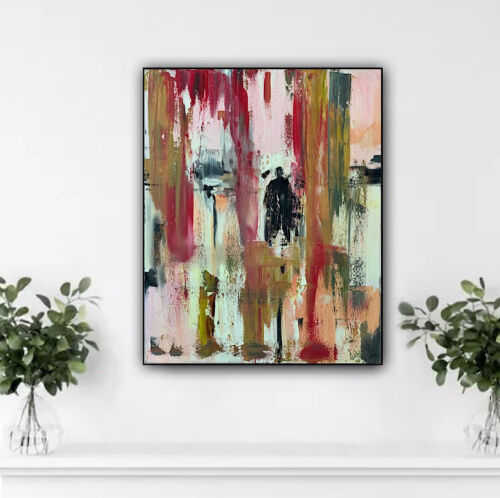 Richter StyLe Original Abstract Oil Painting On Canvas 50 X40cm City Shadows