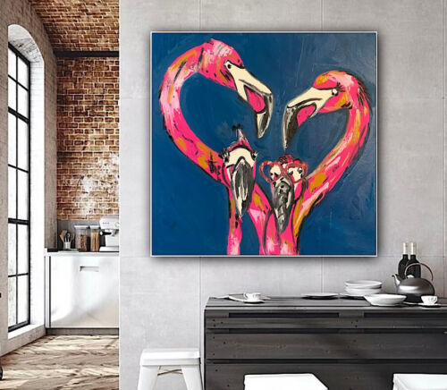 Richter Style Modern Abstract Oil Painting On Canvas 51x51cm Family Love Tate